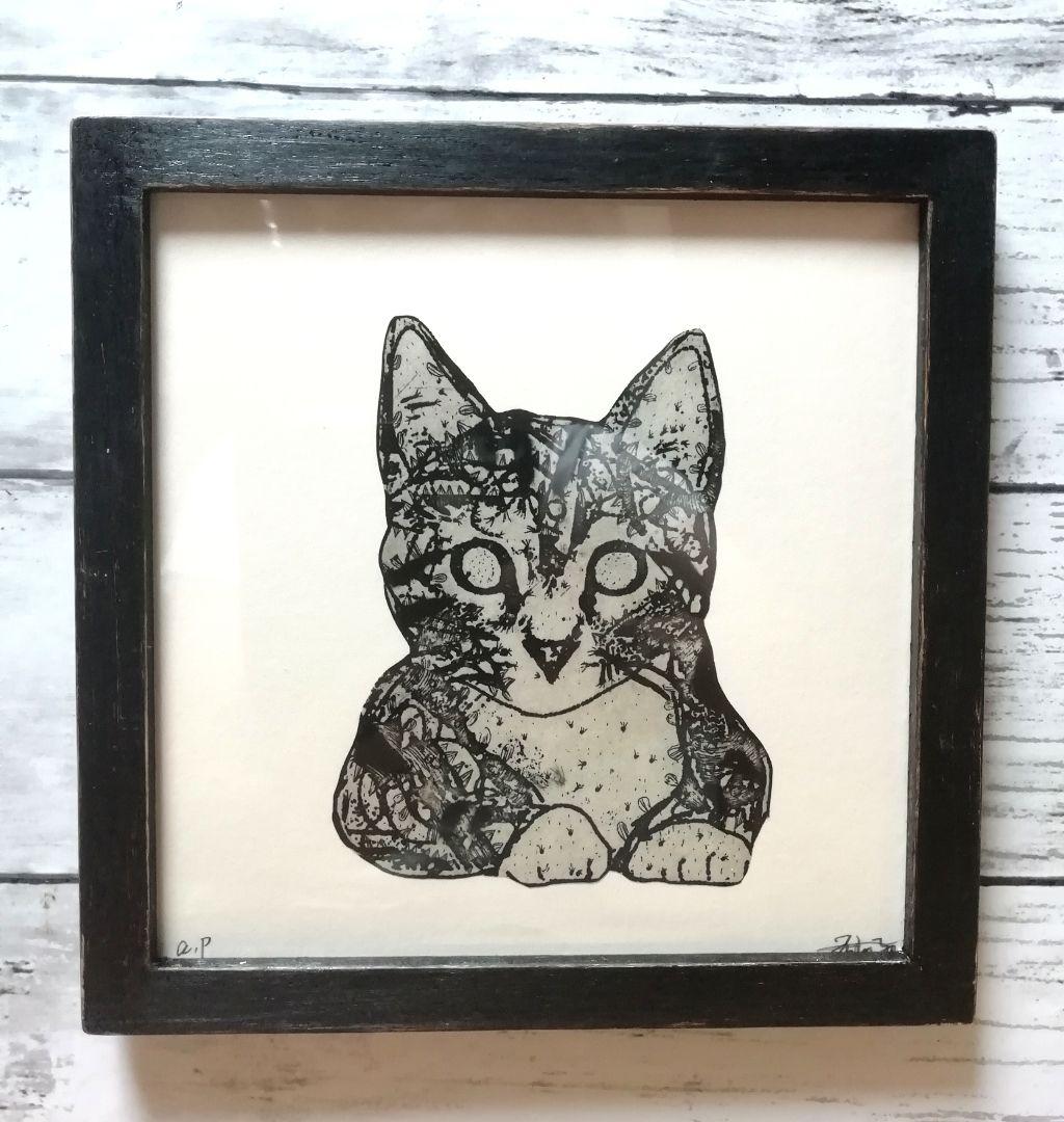 額縁ご確認ページ title「回想ニャンコ」 title「向き合う」 - nfc