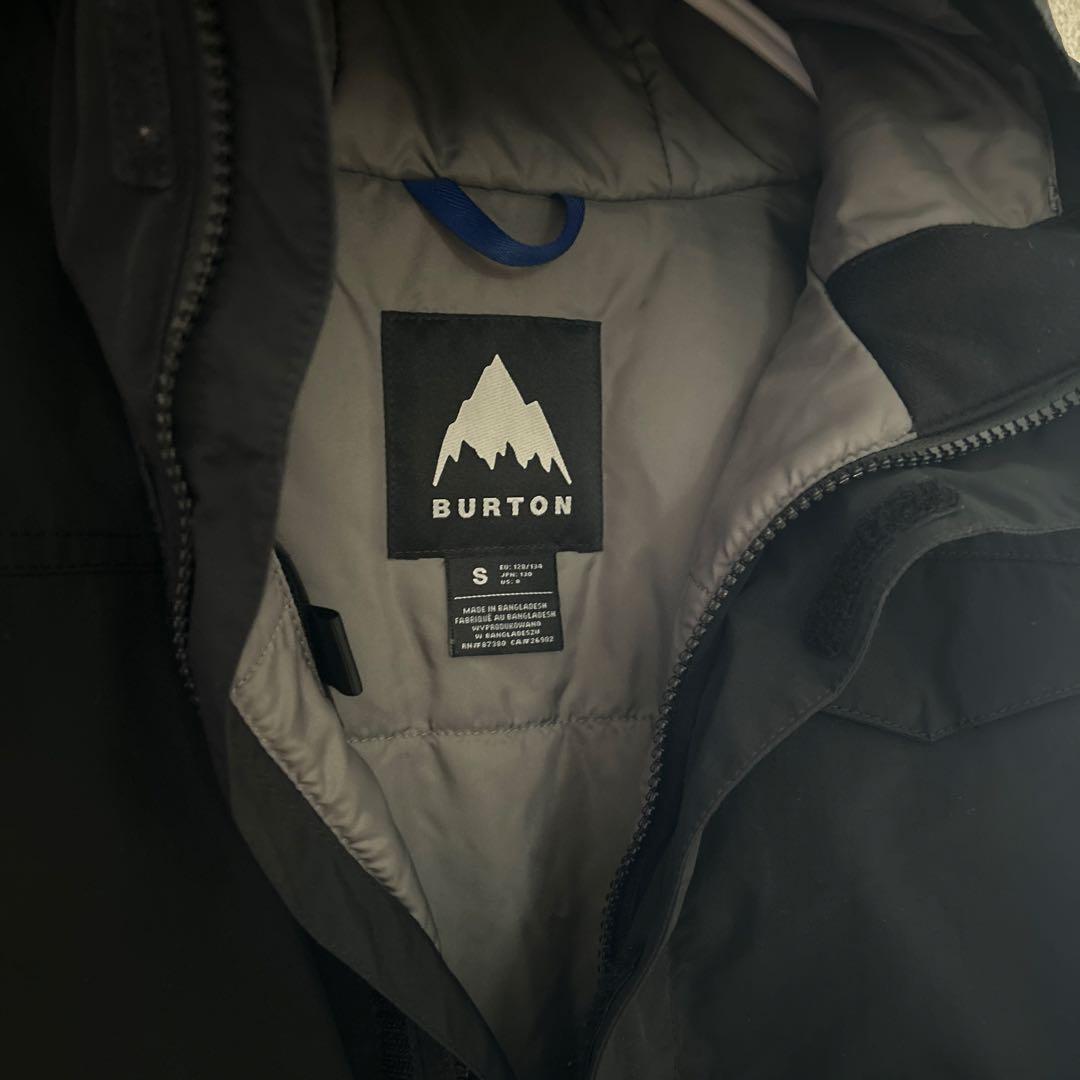 BURTON スノーボードウェア ブラック　s 120 130
