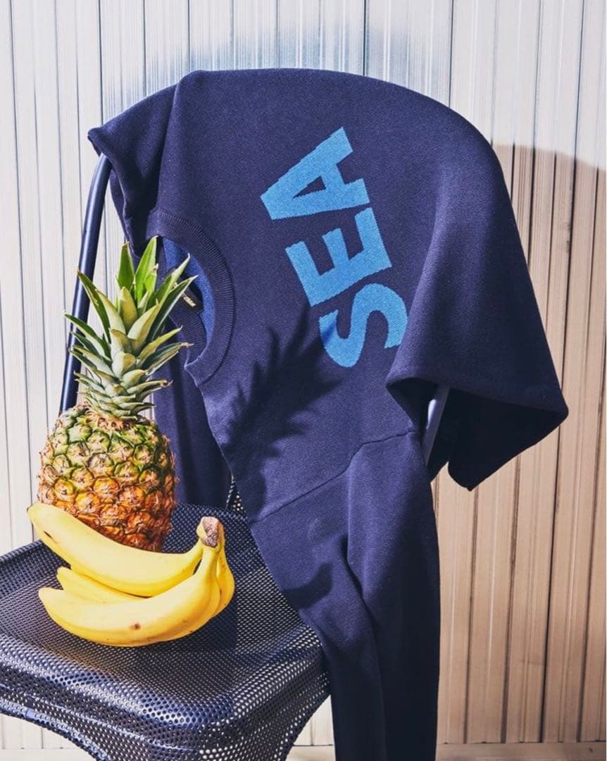 WIND AND SEA SEA SILK_BLEND KNIT / NAVY - メルカリ