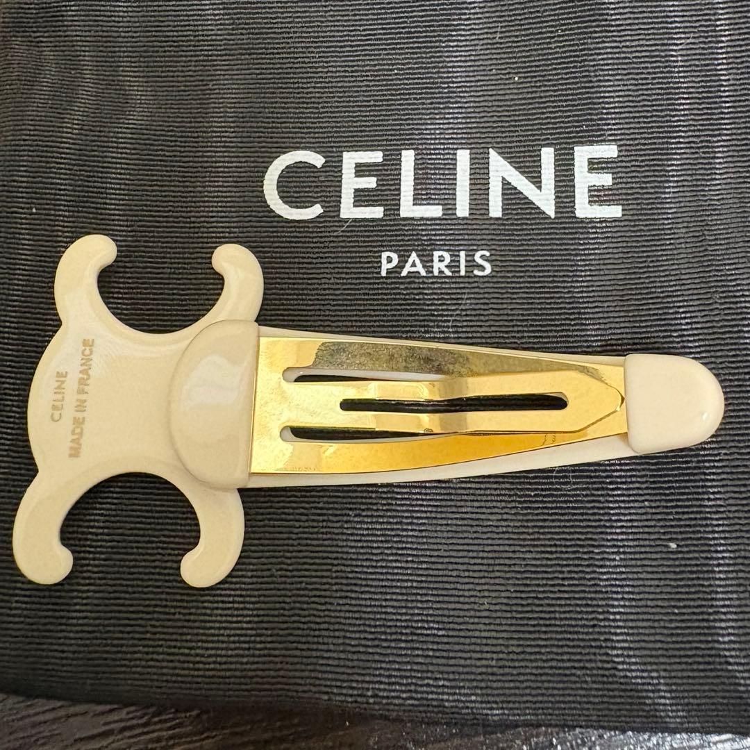 CELINE ヘアピン トリオンフ ラージ スナップ ヘアクリップ