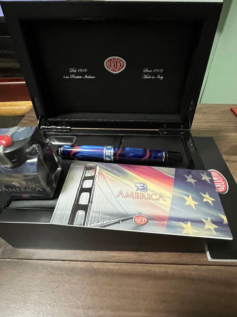 Kinesis様専用】アウロラ 限定 万年筆 大陸シリーズ アメリカ EF