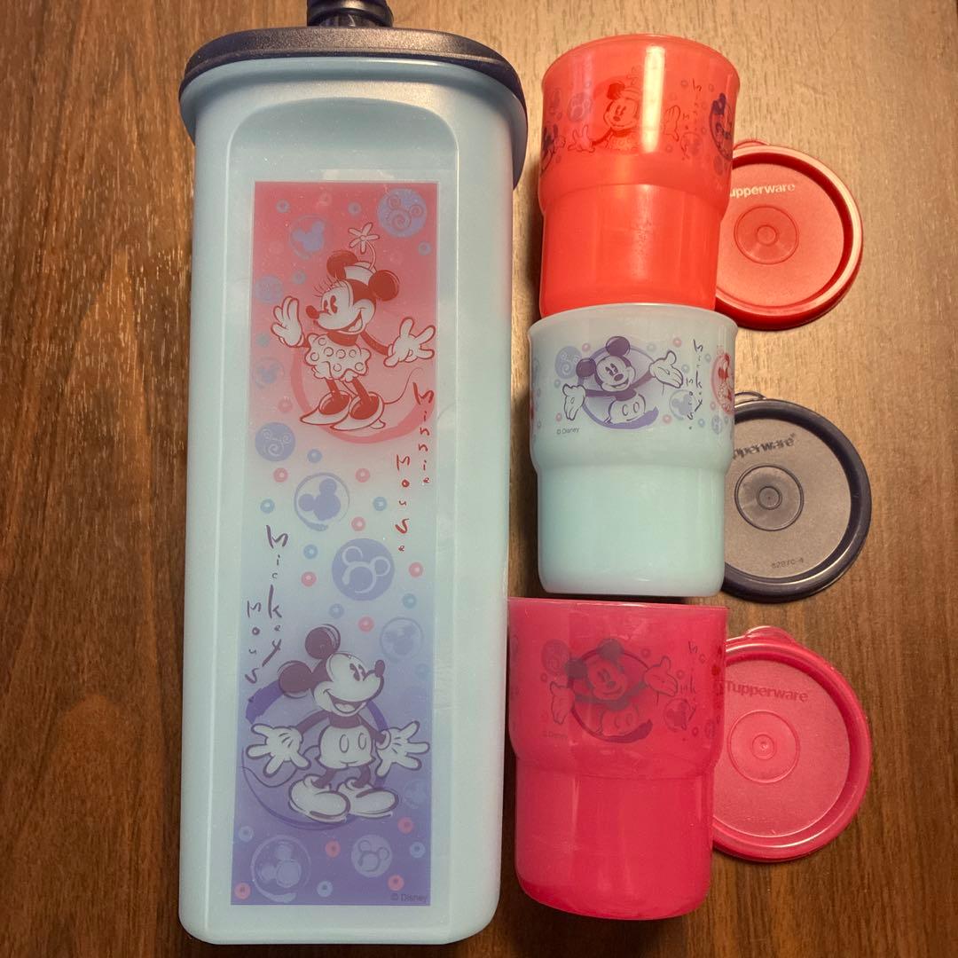 タッパーウェアとディズニーのコラボ⭐︎ミッキー 2Lボトルとタンブラー未使用箱入り