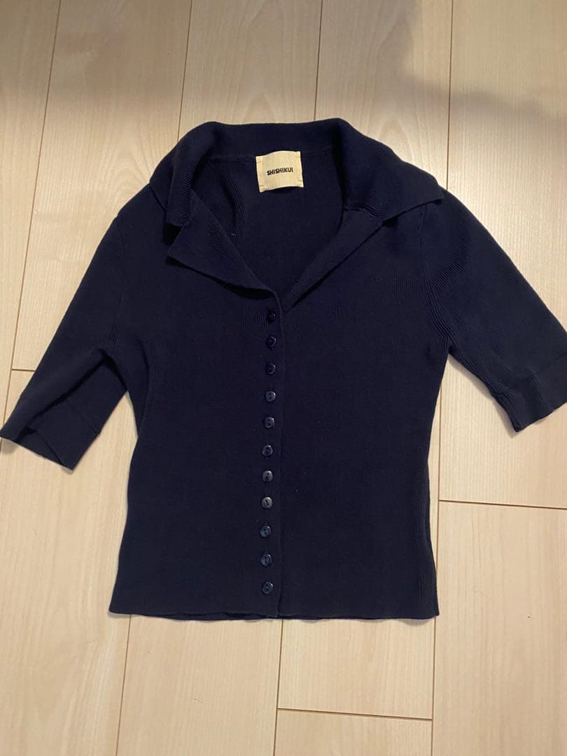 THE SHISHIKUI open collar / NAVY