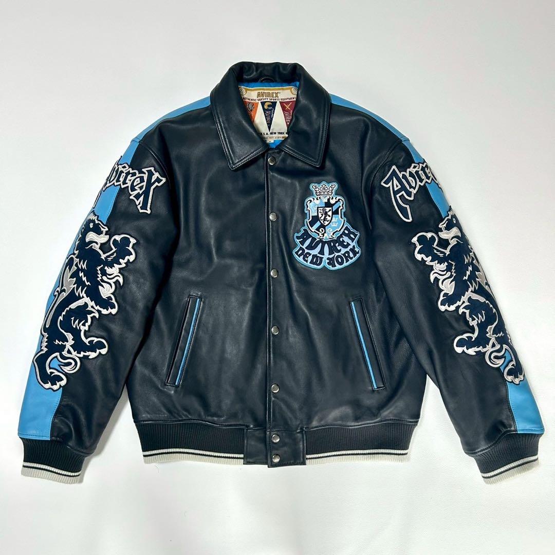 激レア 那須川天心 AVIREX レザージャケット スタジャン avirex - メルカリ