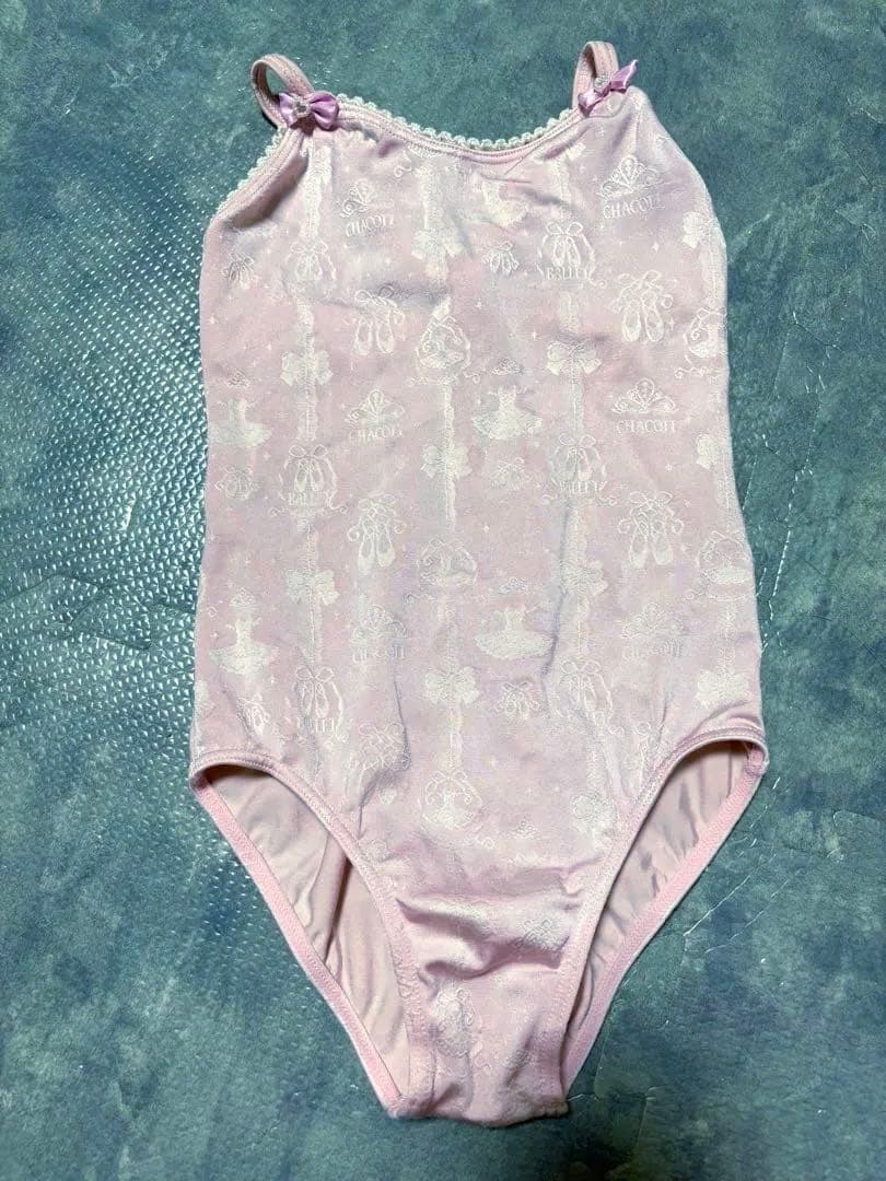 チャコット レオタード 120 ピンク バレエ レオタード キッズ - メルカリ