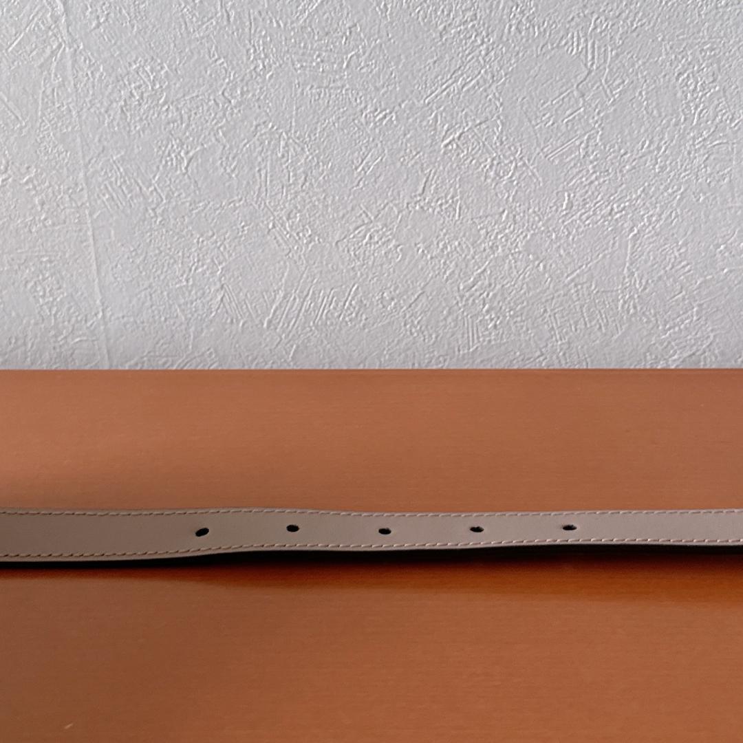 グッチ　GUCCI ダブルG スリムベルト　ベージュ　75センチ　GGマーモント