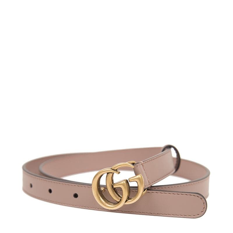 グッチ　GUCCI ダブルG スリムベルト　ベージュ　75センチ　GGマーモント