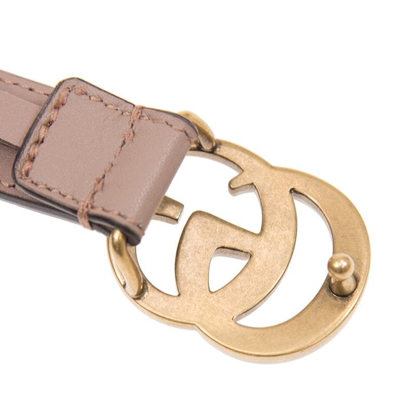 グッチ　GUCCI ダブルG スリムベルト　ベージュ　75センチ　GGマーモント