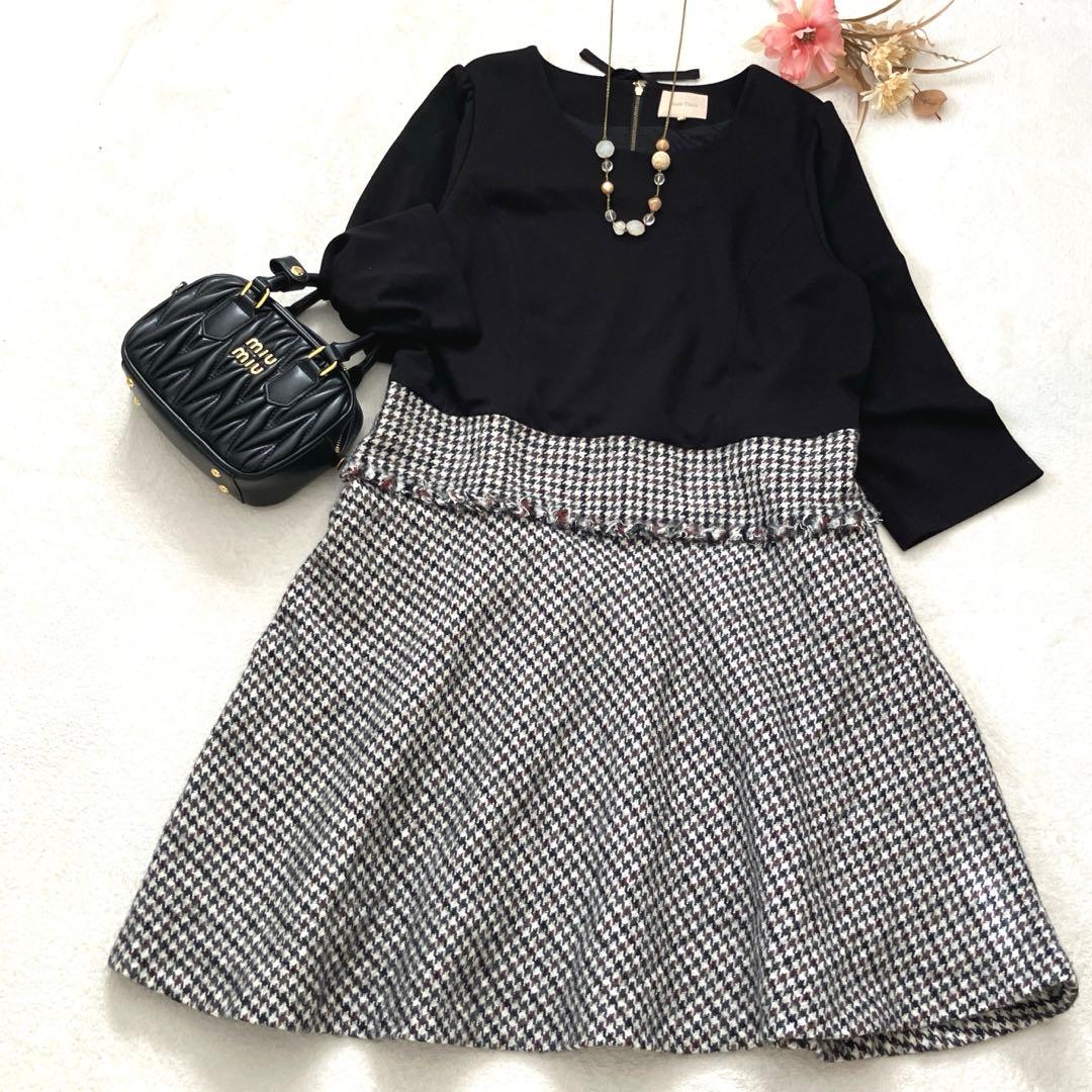 白雪姫　RoseTiara ドッキングワンピース　大きいサイズ　ブラック