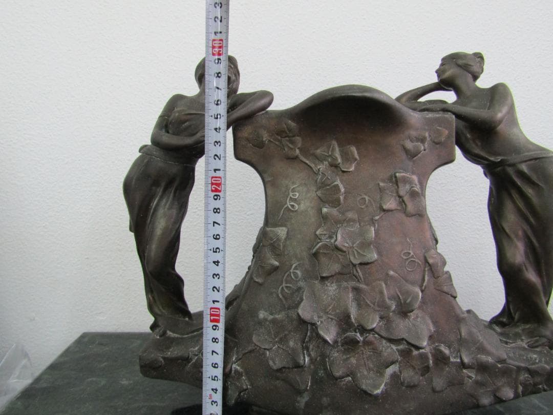 ヴィンテージ　銅製　花瓶　P. Philippi 装飾花瓶