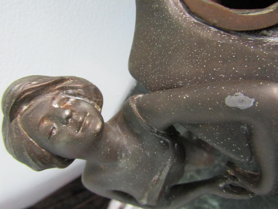 ヴィンテージ　銅製　花瓶　P. Philippi 装飾花瓶