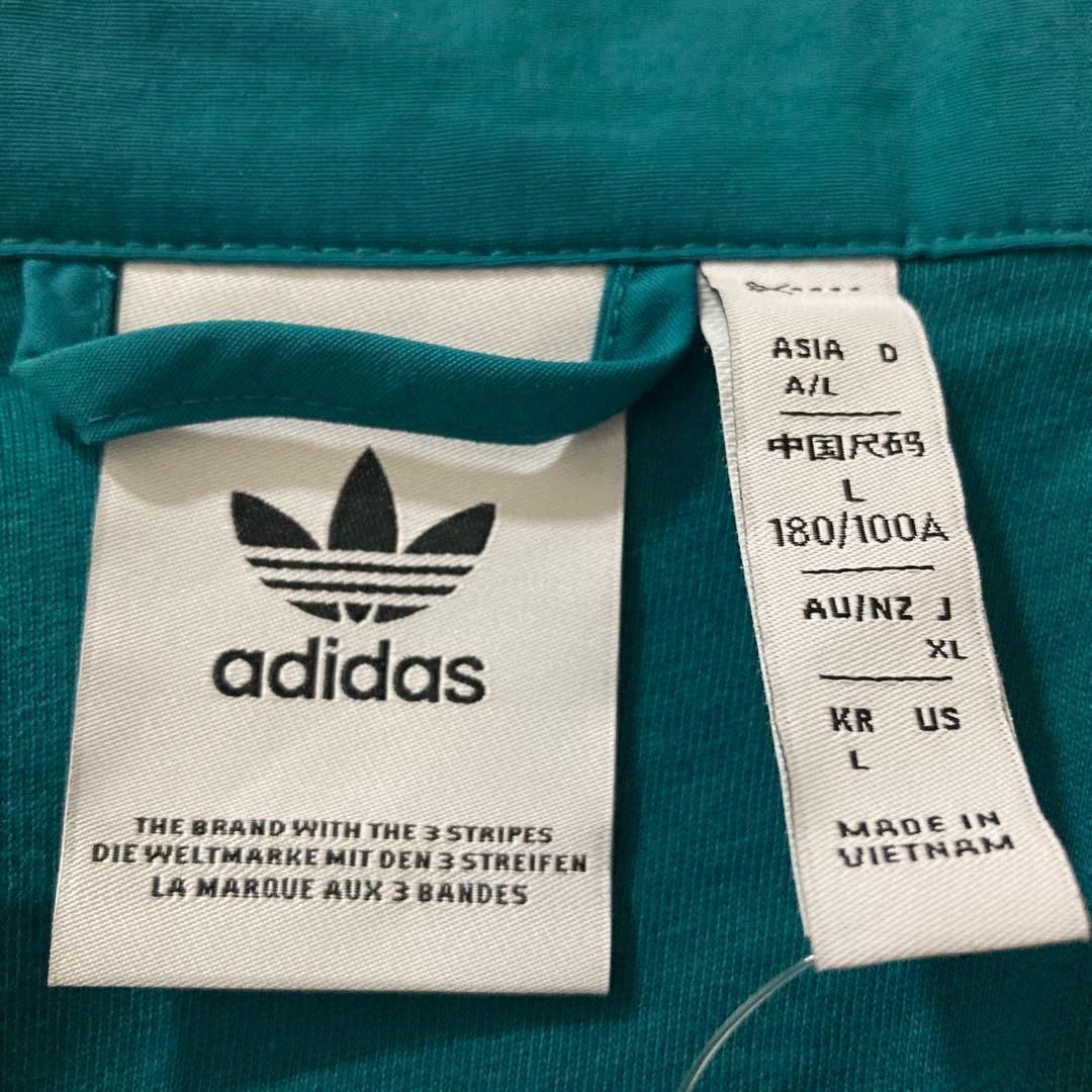 新品未使用タグ付き‼︎adidasトレフォイル×グリーントラックジャケットジャージ
