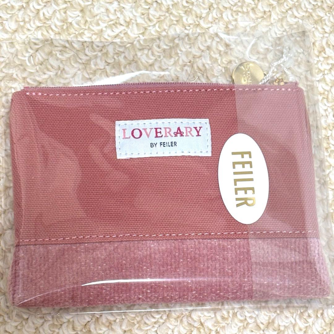 フェイラー ラブラリー オールドテディガール ワッペンポーチ ピンク