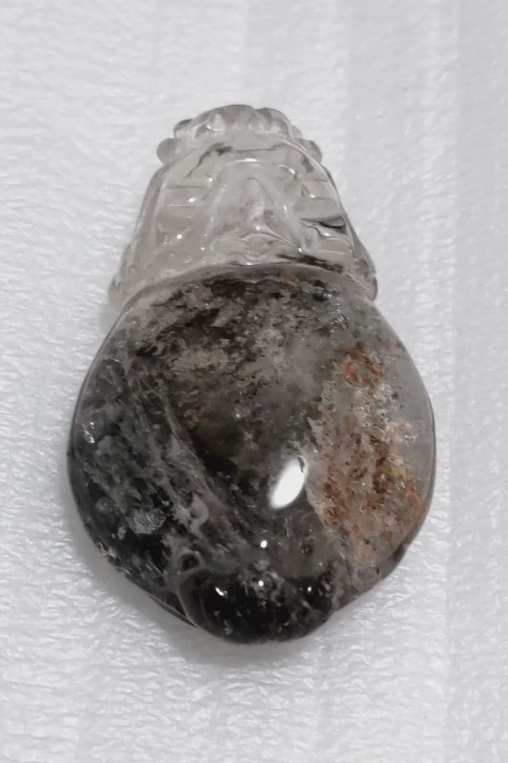 高級品ガーデンクォーツ置物　ロングイ　龍亀　風水　激安❗