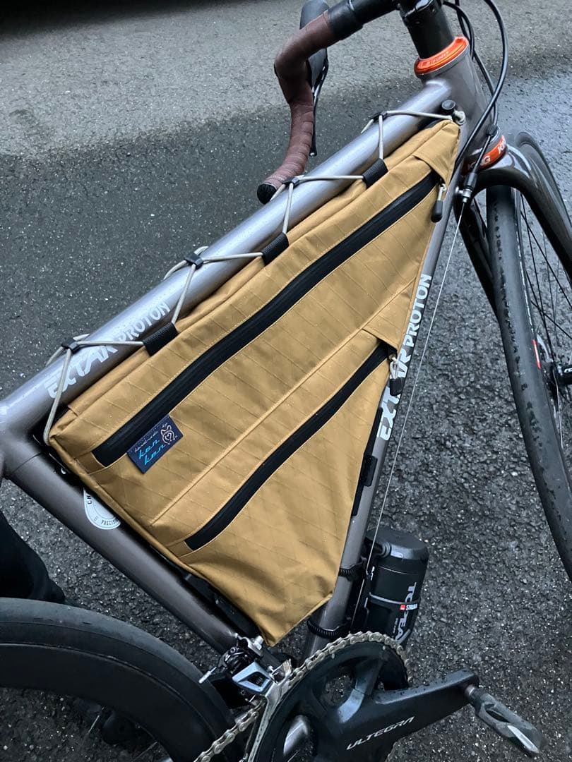 ハンドメイドフルフレームバッグ　X-PAC コヨーテブラウン　43.5cm