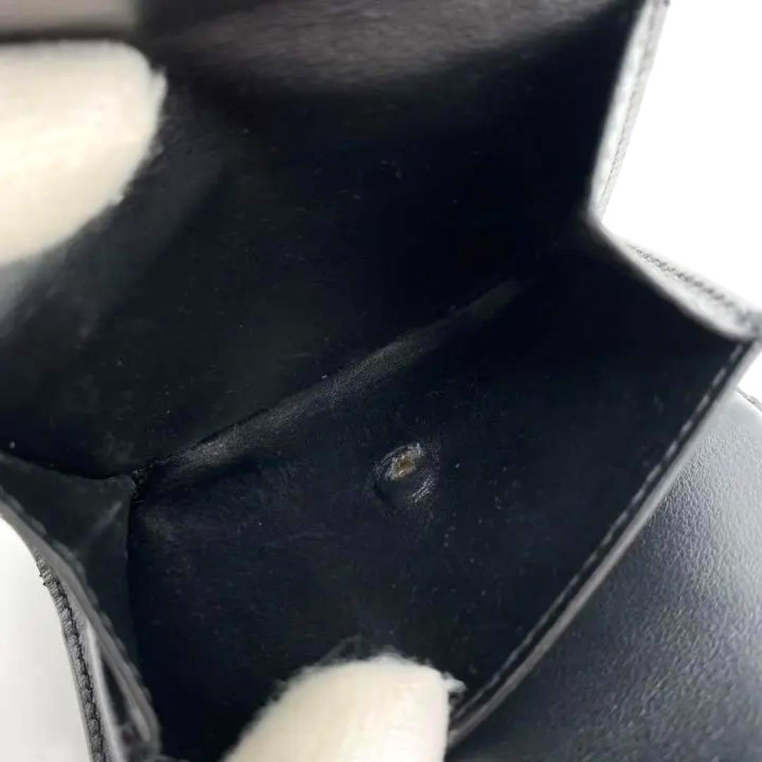 【大特価!!】セリーヌ スモールトリフォールド 財布 ブラック 鑑定済み■