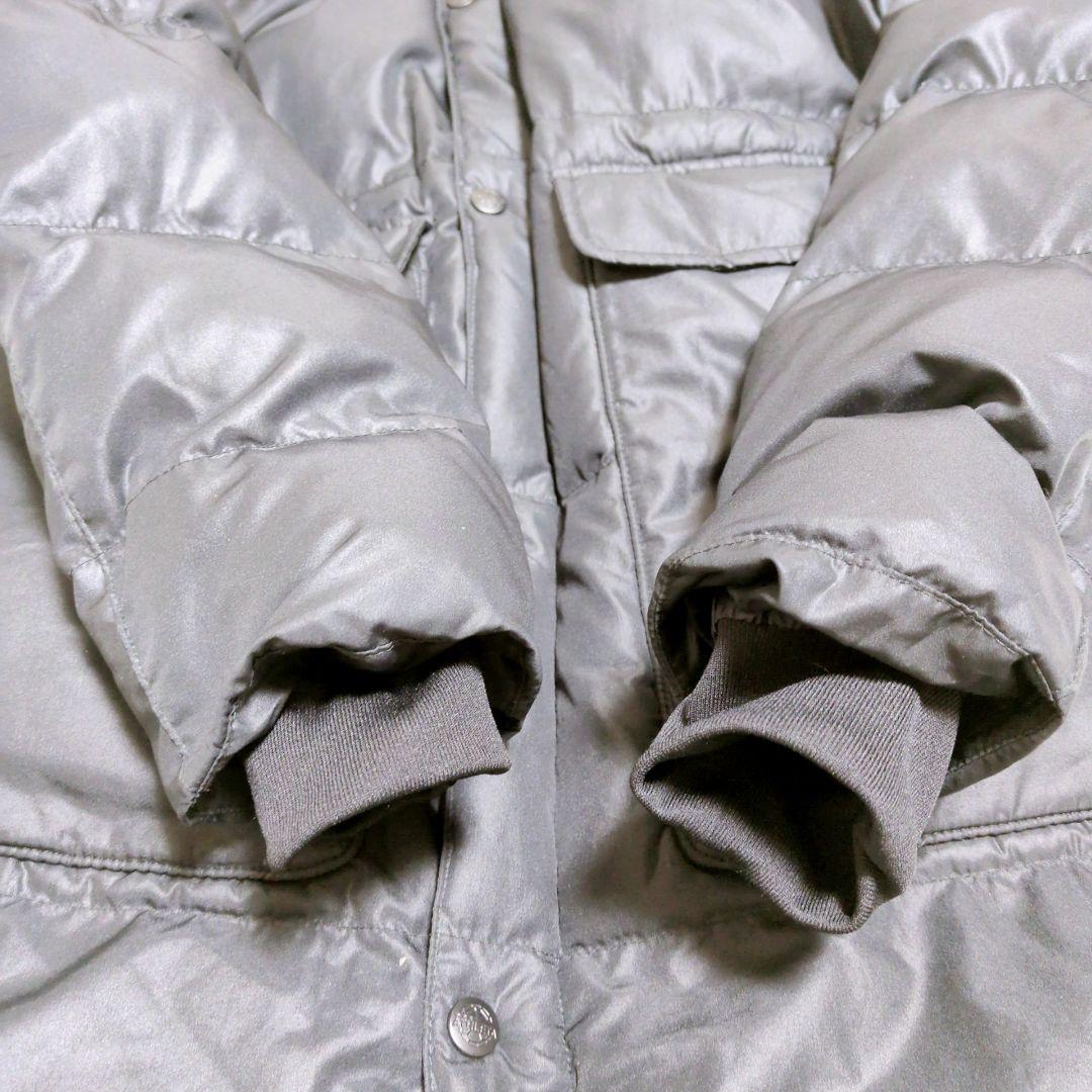 アスレタ ベンチコート フード ロング ダウンコート ブラック キルティング М