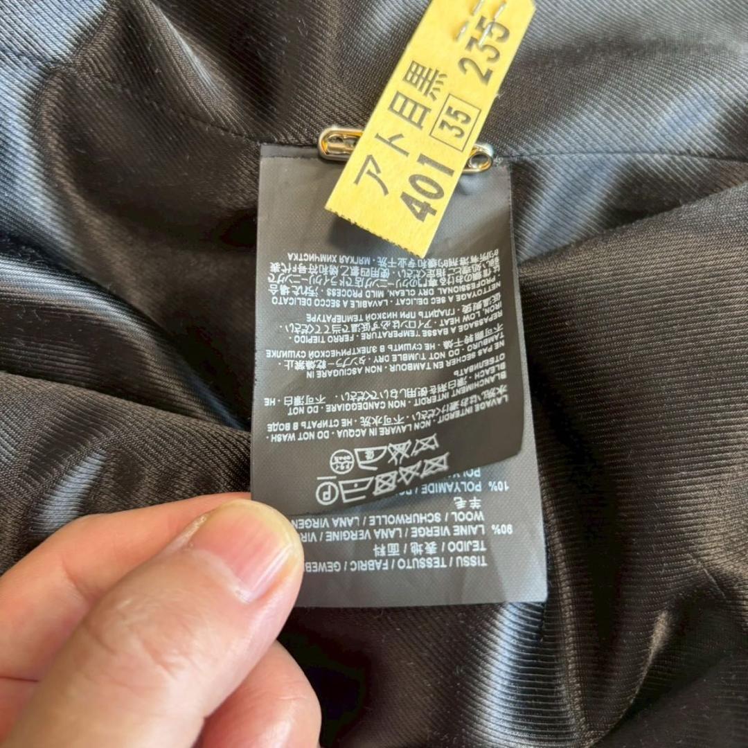 極美品 サンローラン パリ チェスターコート ウール ヘリンボーン グレー XL