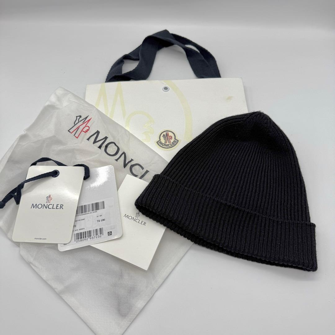 【美品】MONCLER モンクレール ニット帽 メンズ レディース