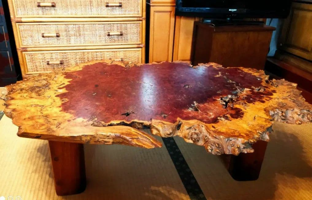 885一枚板　花梨座敷机　座卓　ローテーブル