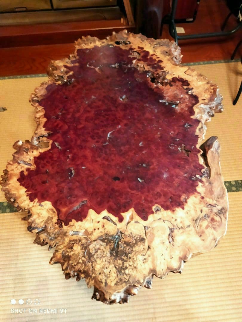 885一枚板　花梨座敷机　座卓　ローテーブル