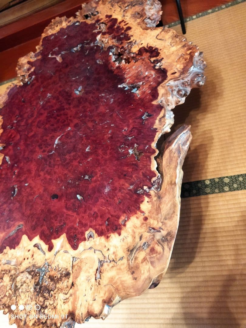 885一枚板　花梨座敷机　座卓　ローテーブル