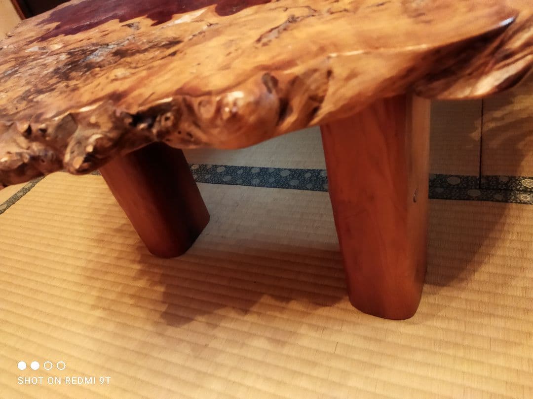 885一枚板　花梨座敷机　座卓　ローテーブル