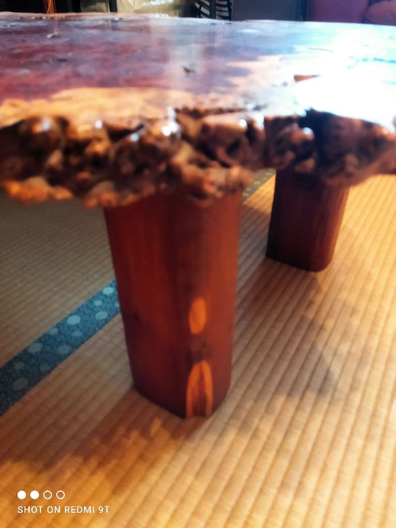 885一枚板　花梨座敷机　座卓　ローテーブル