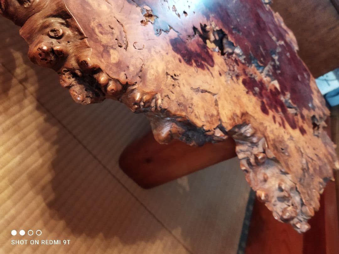 885一枚板　花梨座敷机　座卓　ローテーブル