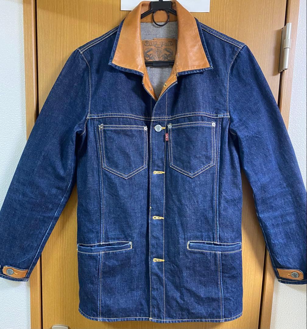 Celt&Cobra レザーカラーデニムジャケット size S