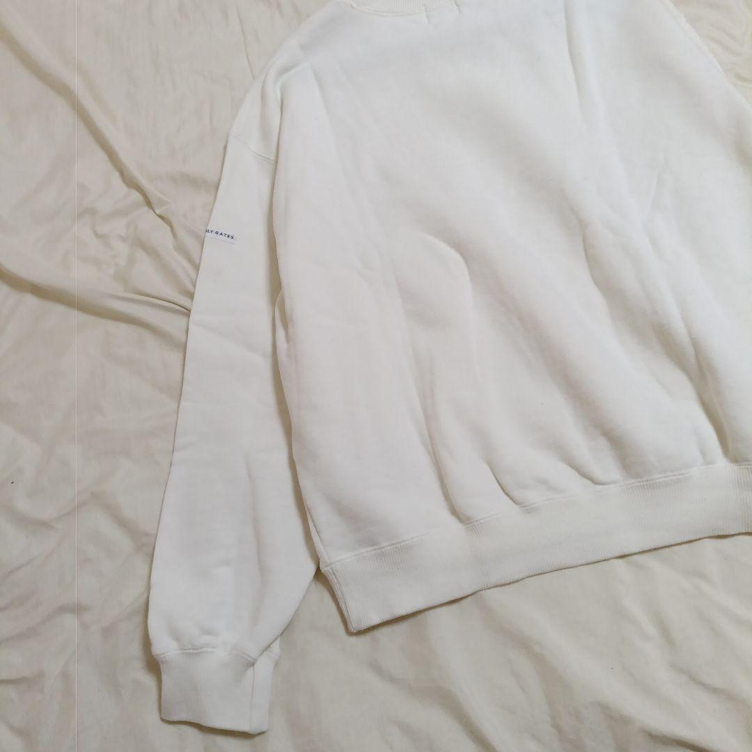 美品　PEARLY GATES ロゴプリント　刺繍入り　スウェット　トレーナーＬ