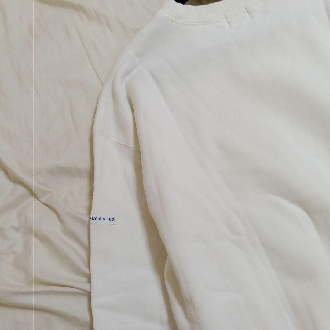 美品　PEARLY GATES ロゴプリント　刺繍入り　スウェット　トレーナーＬ