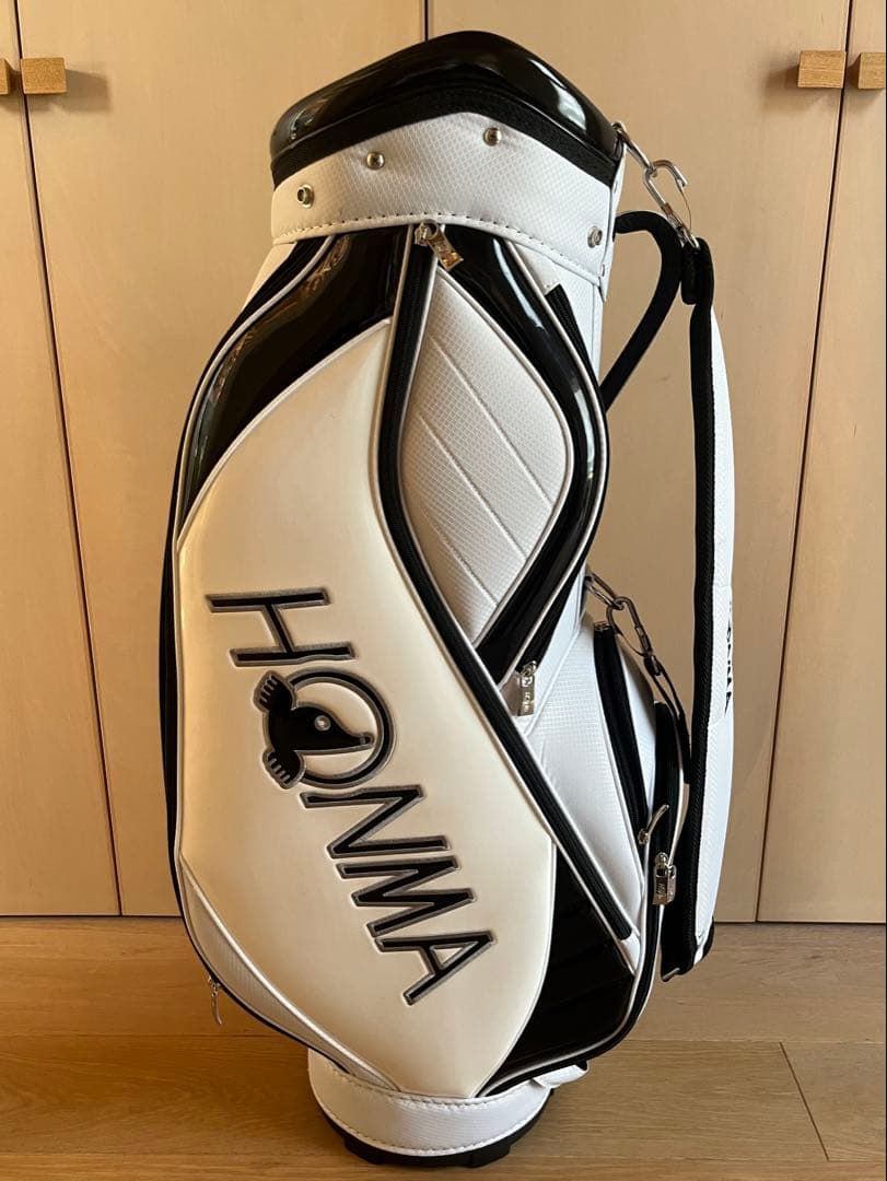 HONMA キャディバッグ ホワイト/ブラック