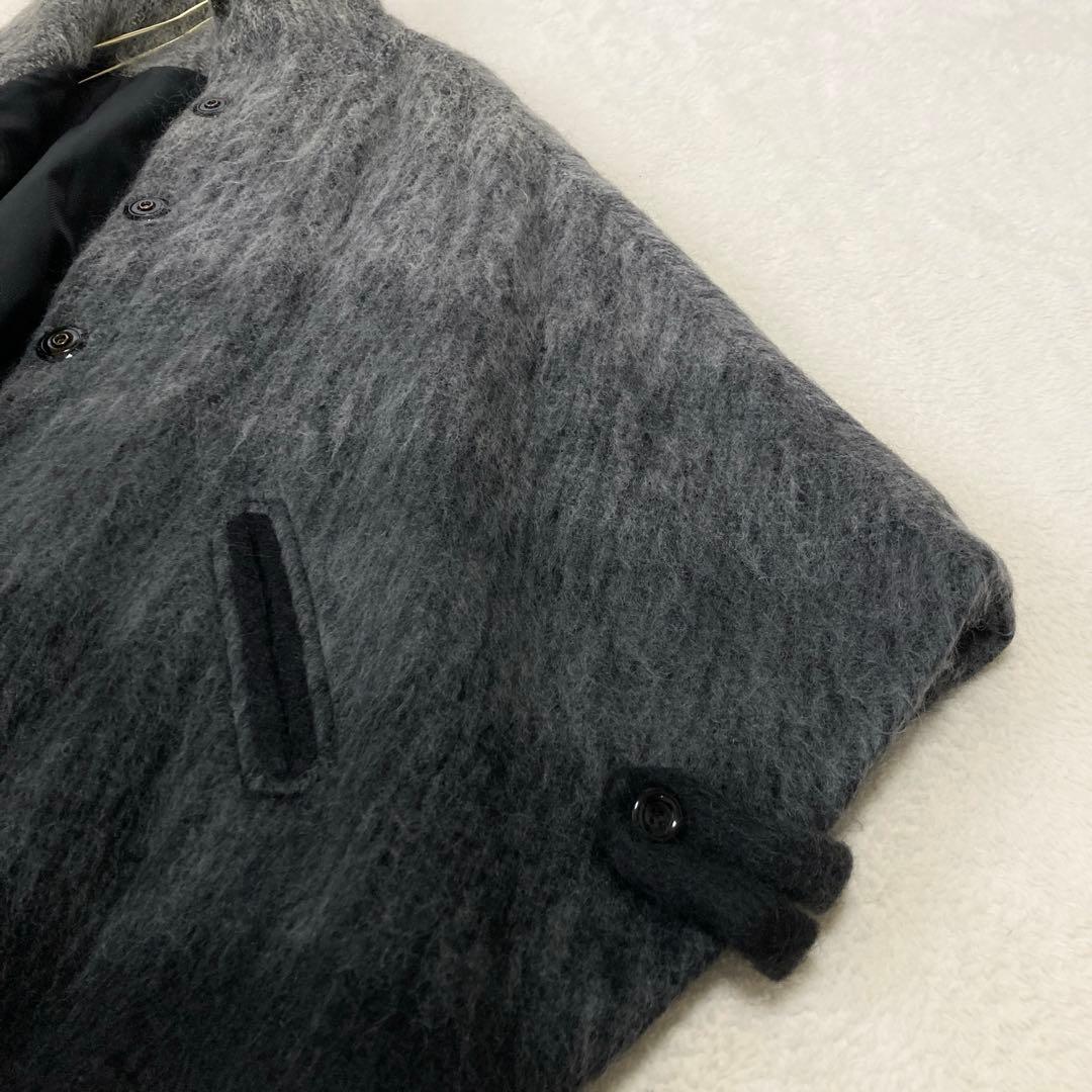 美品☆ダーマコレクション　グラデーションポンチョコート　マント　モヘア　M