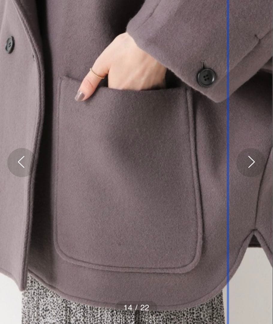 SLOBE IENA 未使用タグ付　フード付きポンチョ　コート