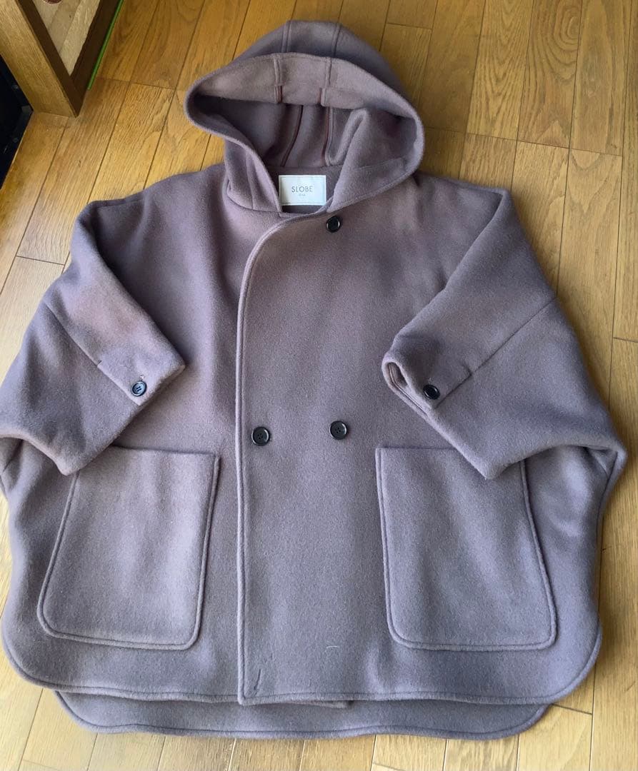 SLOBE IENA 未使用タグ付　フード付きポンチョ　コート