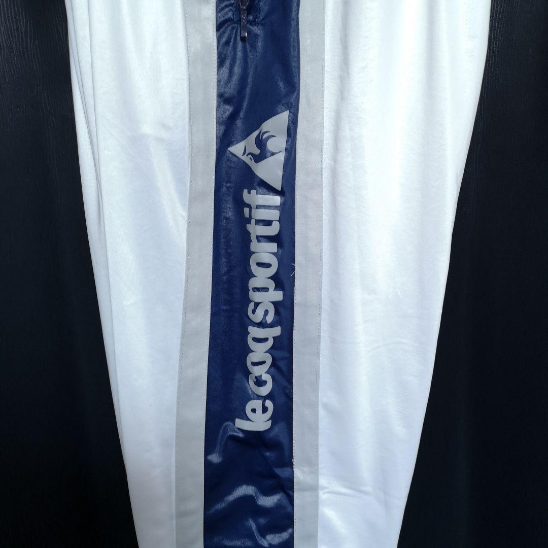 ルコック　ウインドブレーカー　ホワイト✕ネイビー　L