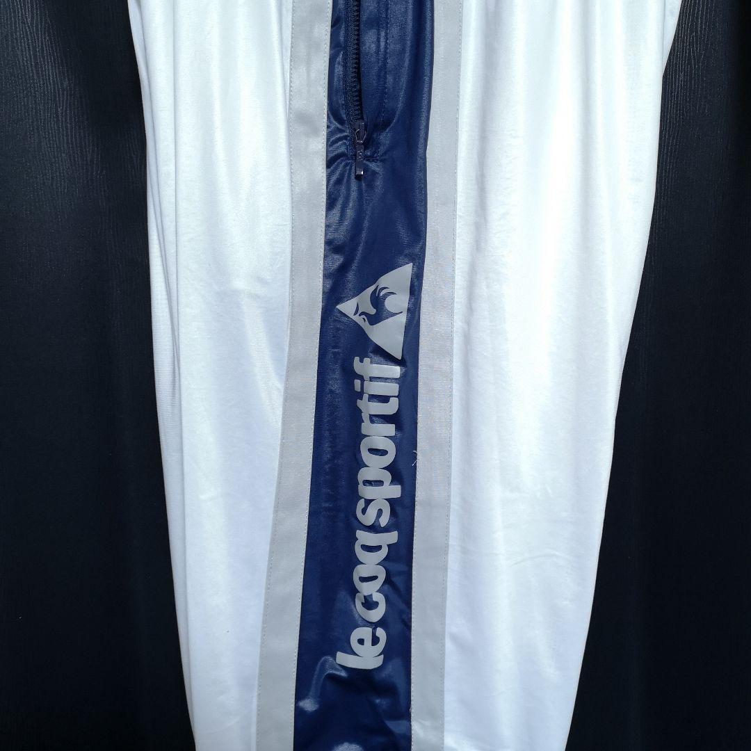 ルコック　ウインドブレーカー　ホワイト✕ネイビー　L