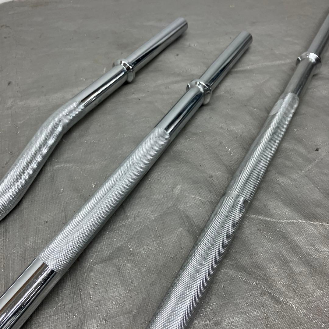 ★限定★バーベル3本セット28mmプレート用 180cm 120cm