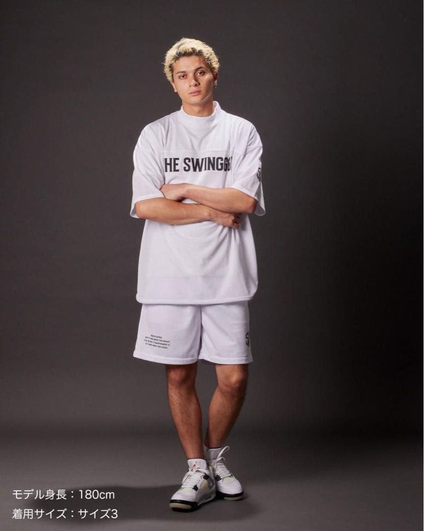 THE SWINGGGR MESH SHORTS, WHITE 新品