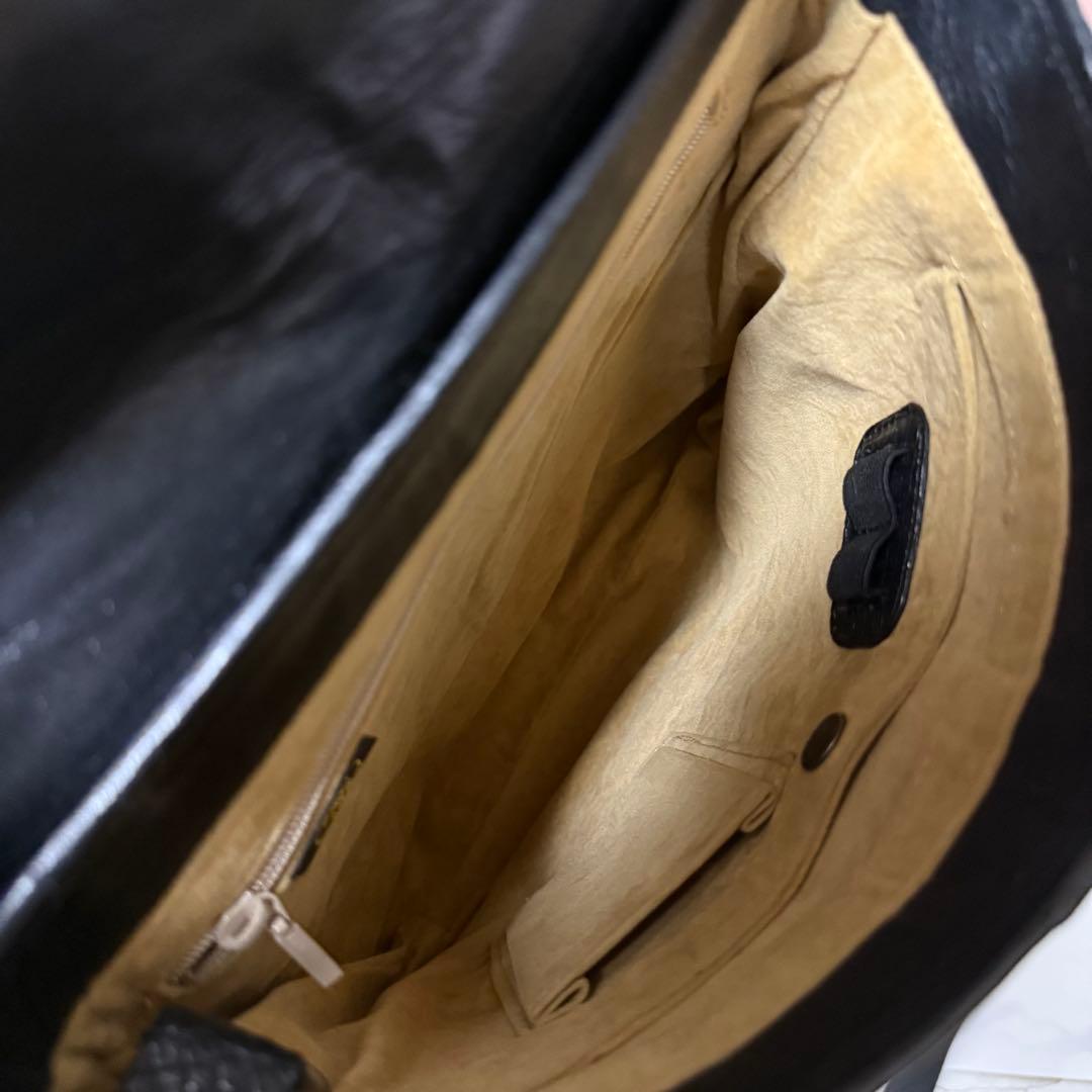 ⭐️極美品⭐️ROZEN 本革　JRA クロコダイル　ショルダーバッグ　ブラック