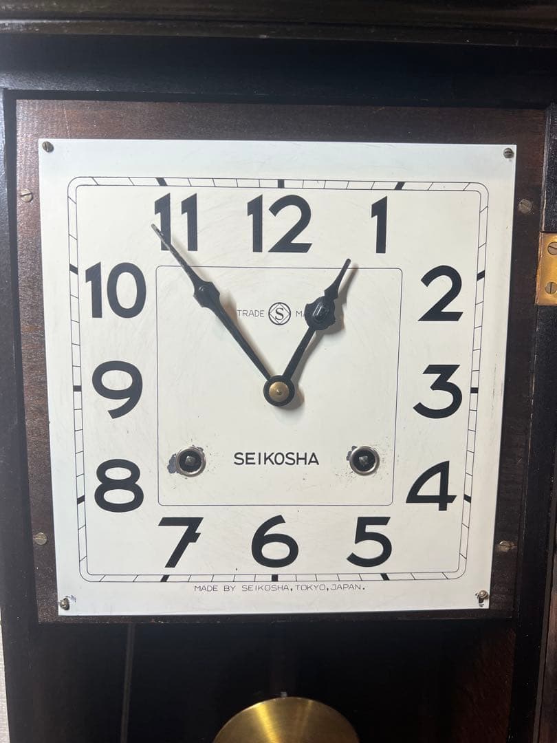 SEIKOSHA精工舎振り子時計ゼンマイ掛け時計柱時計古時計ボンボン時計