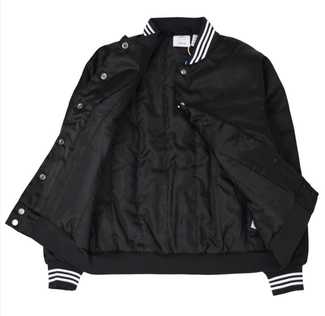 【新品】Bambi×adidas 黒★サテンボンバージャケット★中綿ジャケット