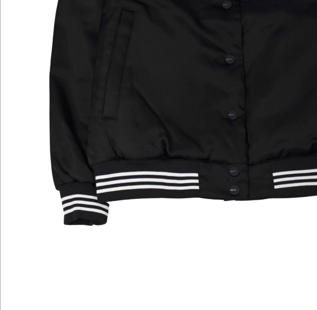 【新品】Bambi×adidas 黒★サテンボンバージャケット★中綿ジャケット