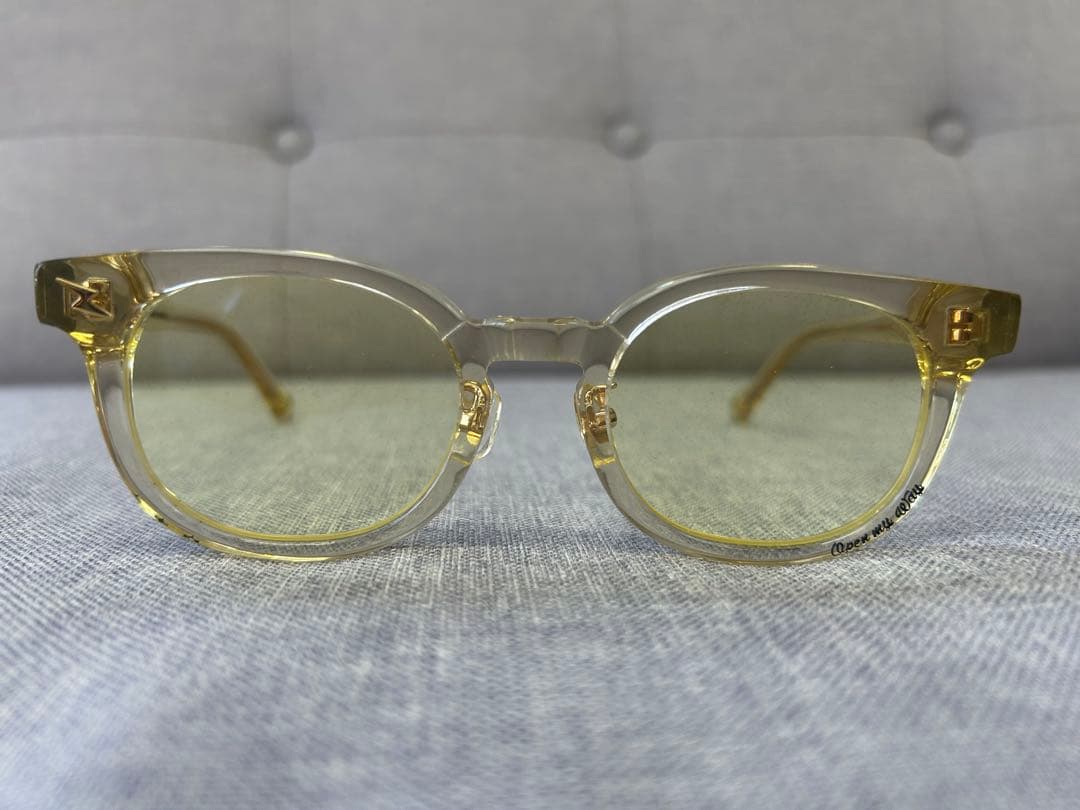 NSH N.S.H Open my way Pale Yellowサングラス