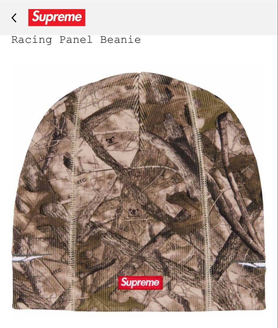 新作　即完売　シュプリーム パネル　ビーニー