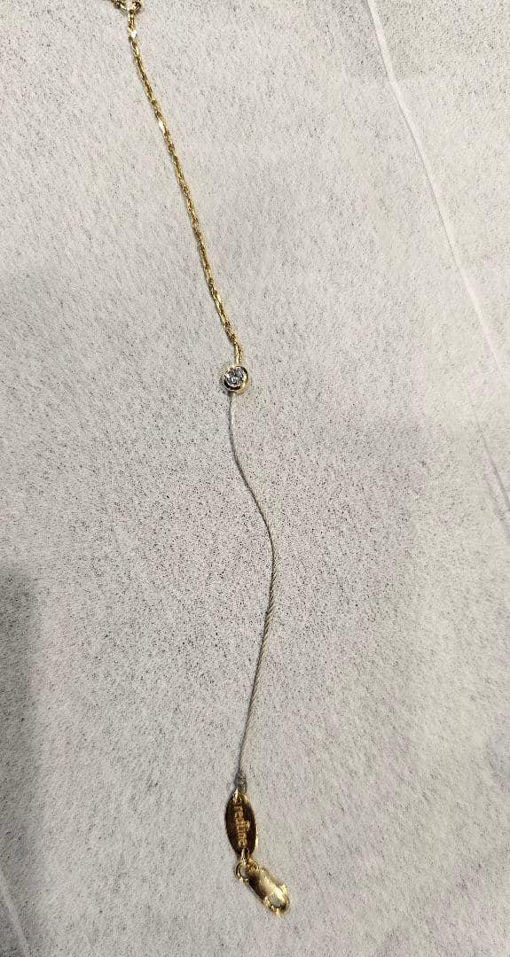 redLine 1粒ダイヤモンド ゴールドブレスレット