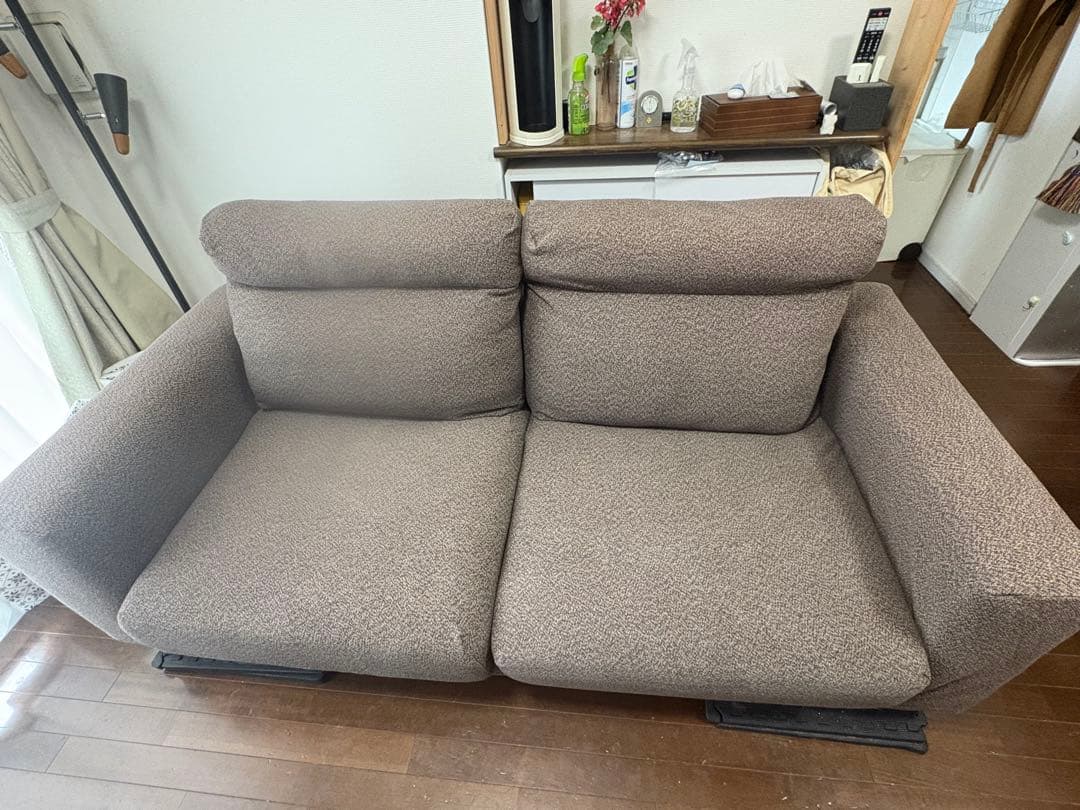 【最終値下げ】無印良品ソファ2.5シーター・フェザー・ポケットコイル・ハイバック