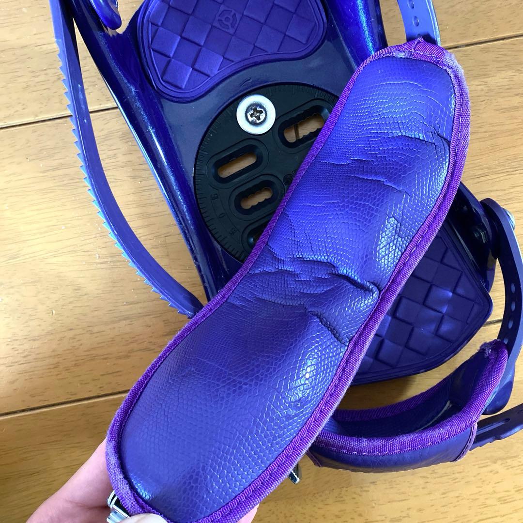 お値下げ‼️ SALOMON SP1 スノーボード ビンディング 紫 S/Mサイズ