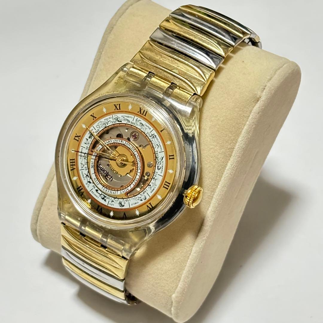 Swatch】スウォッチ スケルトン 12星座 腕時計 自動巻き 中古美品